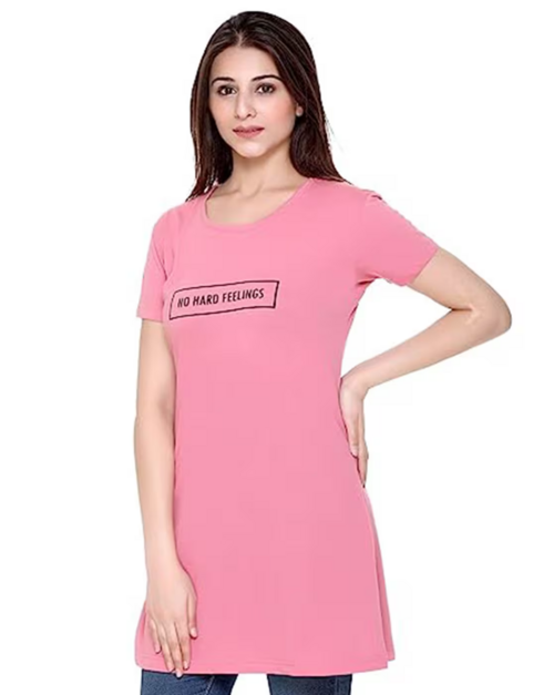 Typographic Print Crew-Neck T-Shirt with Insert Pockets (SIZE-S)