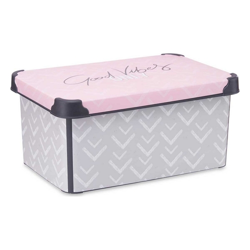 Storage Box with Lid Vibes 22,7 x 16,5 x 34,5 cm 10 L