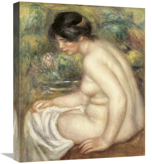 Global Gallery GCS-279670-22-142 22 in. Profile of Seated Bather Art P