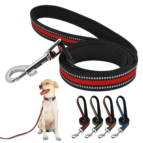 4ft Reflective Nylon Dog Leash Rope Colorful Pet