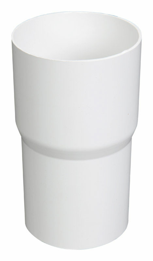 Plastmo 5005397 Classic 2.5 in. White Vinyl Downspout Connector