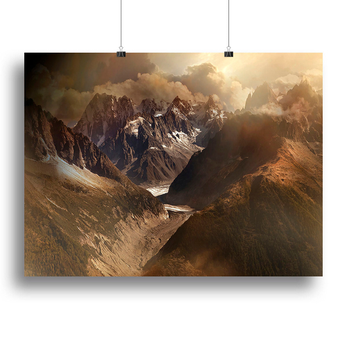 Mont Blanc Massiv Canvas Print or Poster