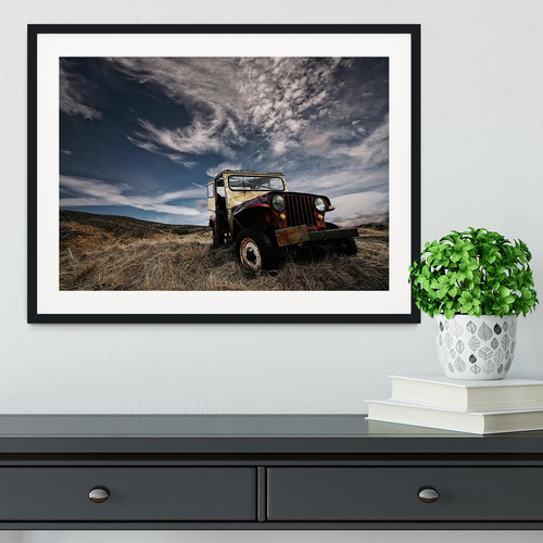 Abandoned Truck On The Countryside Framed Print