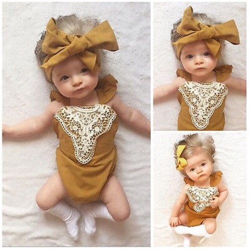 New 2016 Infant Baby Girl Rompers summer baby