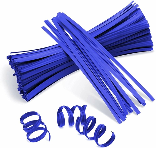 Pack of 24000 Paper Twist Ties 4" Long and 3/16” Wide. Blue Twist Ties