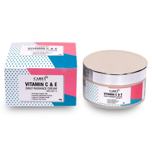 ORGANIC Vitamin C with Vitamin E - Daily Radiance Cream with Spf 15,