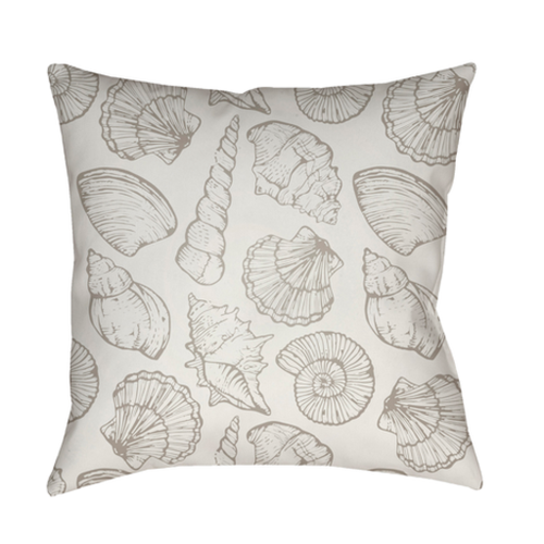 Surya SOL030-2020 20 x 20 x 4 in. Shells III Square Throw Pillow, 