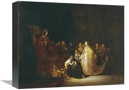 Global Gallery GCS-266185-16-142 16 in. The Queen of Sheba Before King