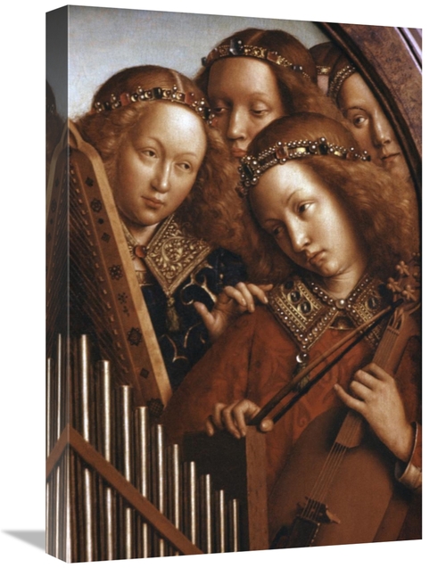 Global Gallery GCS-281264-22-142 22 in. Singing Angels - Ghent Altarpi