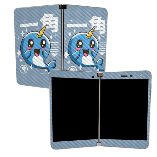 MightySkins CF-MISURDUO-Narwhal Kawaii Carbon Fiber Skin for Microsoft