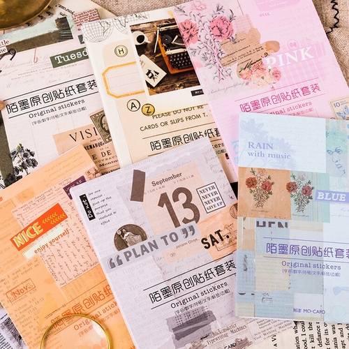 10PCS/ PACK Month Week Number Index Sticker