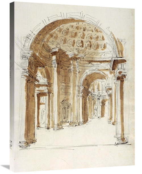 Global Gallery GCS-453975-2432-142 24 x 32 in. Interior Hallway, I