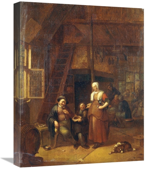 Global Gallery GCS-266186-22-142 22 in. The Interior of an Inn with a 