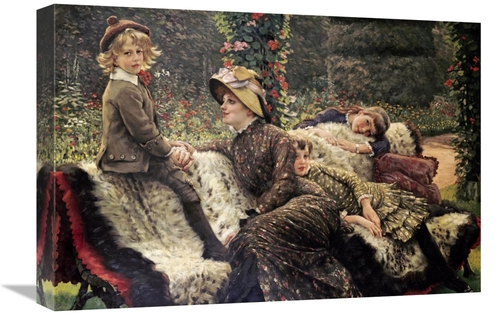 Global Gallery GCS-267408-22-142 22 in. The Garden Bench Art Print - J