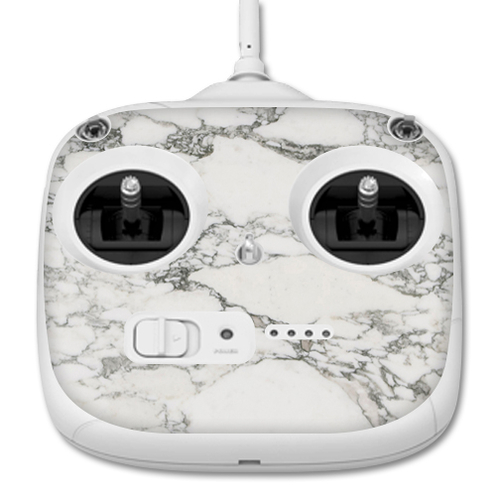 MightySkins DJPH3STACO-White Marble Skin for Dji Phantom 3 Standard Qu