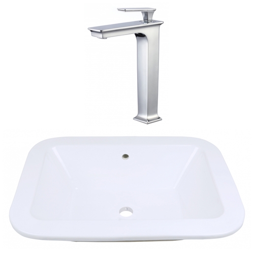 American Imaginations AI-22480 21.75 in. Rectangle Undermount White Ve