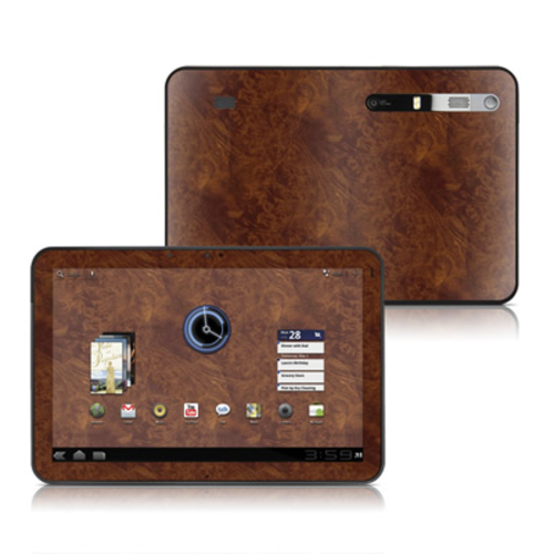 DecalGirl MXOM-DKBURL Motorola Xoom Skin - Dark Burlwood