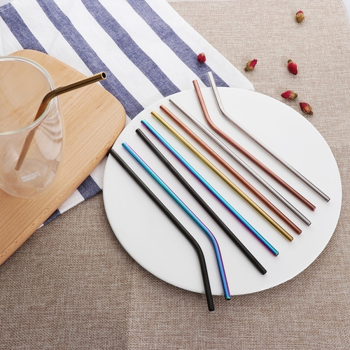 4PCS/Pack Colorful  Drinking Straws Straight and