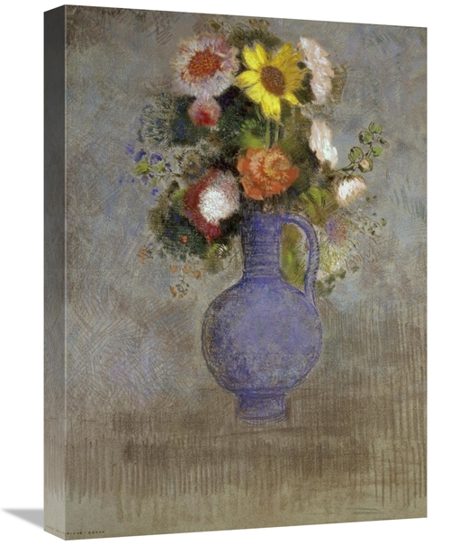 Global Gallery GCS-279541-22-142 22 in. Bouquet in a Blue Vase Art Pri