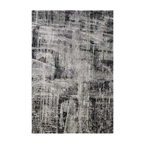 Polypropylene Grey Rug Art 80 X 150 Cm