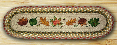 Earth Rugs 49-ST024AL Oval Stair Tread- Autumn Leaves