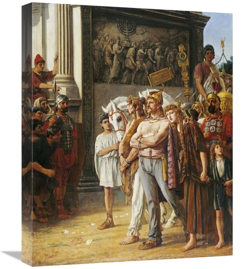 Global Gallery GCS-266152-22-142 22 in. Caratacus Being Paraded by the