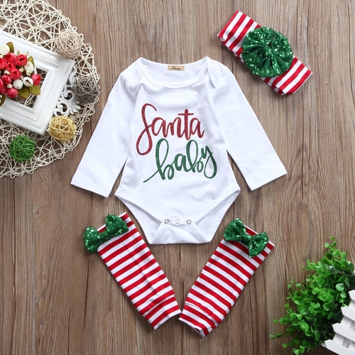 Hot Infant Newborn Toddler Xmas Baby Girls Tops