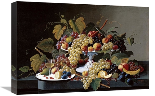 Global Gallery GCS-268479-22-142 22 in. Still Life with a Milk Glass C