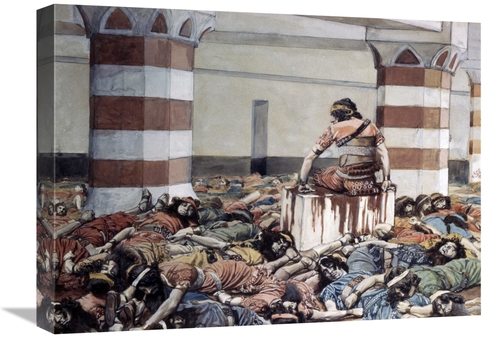 Global Gallery GCS-280190-22-142 22 in. Abimelech Slays His Seventy Br