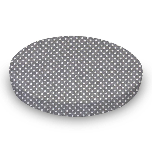 SheetWorld Fitted Oval Crib Sheet Fits Stokke Mini - 100% Cotton Woven