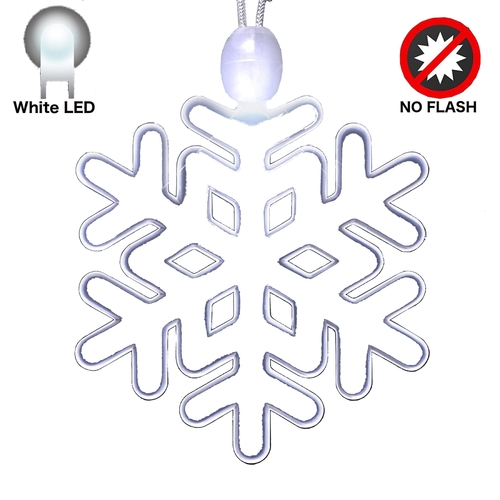 Blinkee 296041 White Snowflake LED Acrylic Necklace