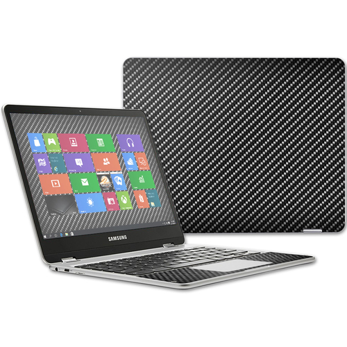 MightySkins SACHBOPL-Carbon Fiber 12.3 in. Skin Decal Wrap for Samsung