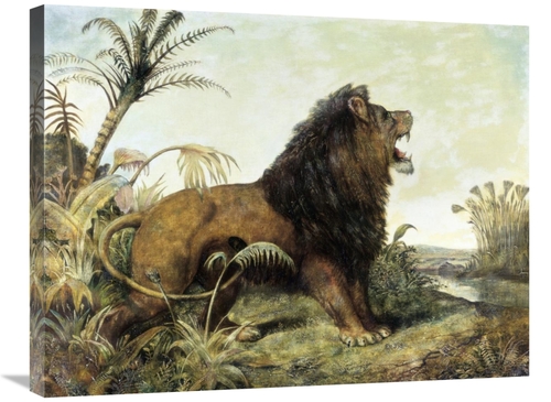 Global Gallery GCS-282224-30-142 30 in. A Lion in a Jungle Art Print -
