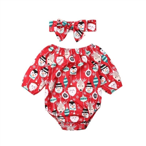 Pudcoco Autumn Christmas Dress Newborn kids Baby