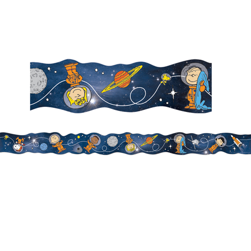 Eureka EU-846300 Peanuts Nasa Character Diecut Trim Borders for Grade 