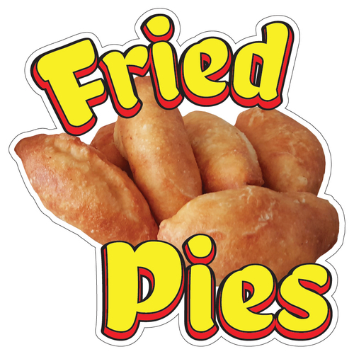 SignMission D-DC-24 Fried Pies19 Fried Pies 24 in. Decal Concession St