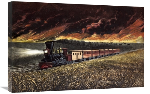 Global Gallery GCS-266134-30-142 30 in. Prairie Fires of the Great Wes