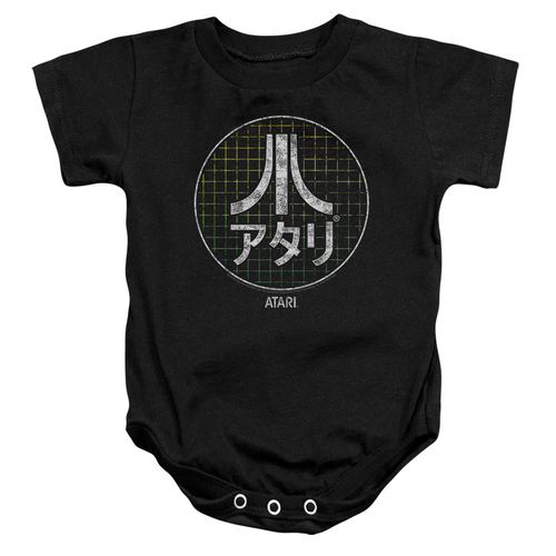 Trevco ATRI102-SS-4 Atari & Japanese Grid Infant Cotton Snapsuit, 