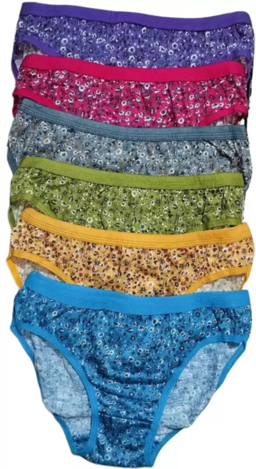 Pack Of 6 Women Hipster Multicolor Panty