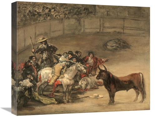 Global Gallery GCS-459652-22-142 22 in. Bullfight, Suerte De Varas