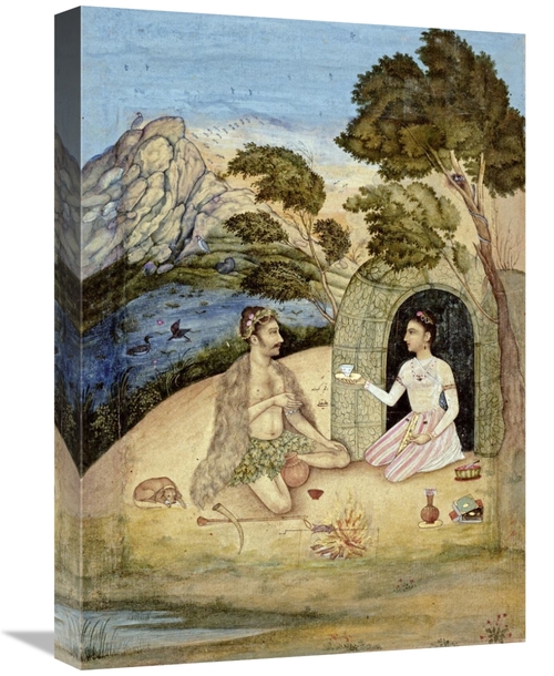 Global Gallery GCS-268181-22-142 22 in. A Lady Entertaining a Bhil by 