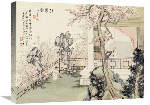 Global Gallery GCS-266774-22-142 22 in. Eight Views of Qiu Garden Art 