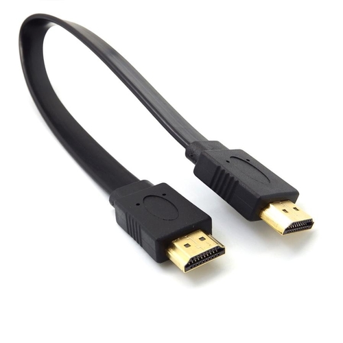 Full HD Short HDMI Male to Male Plug Flat Cable