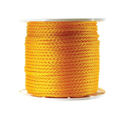 Wellington P2424S0500Y01S dia. mond Braided Poly Rope Spool  0.37 in. 