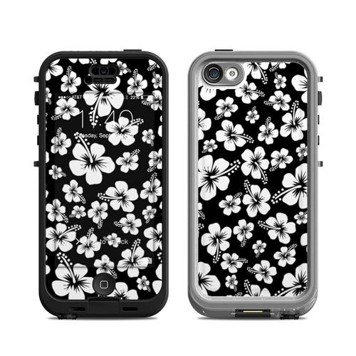 DecalGirl LN5C-ALOHA-BLK Lifeproof iPhone 5C Nuud Case Skin - Aloha Bl