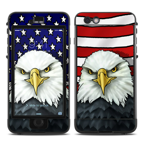 DecalGirl LNI6-AMERICANEAGLE Lifeproof iPhone 6 Plus Nuud Case Skin - 