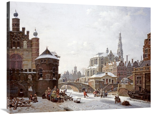 Global Gallery GCS-268631-40-142 40 in. A Capriccio View of a Town Art
