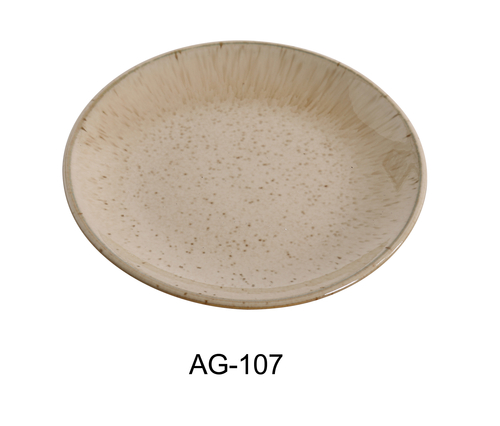 Yanco AG-107 Agate Coupe Shape Round Plate