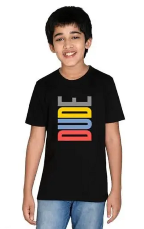 Black Modern Fancy Boys Tshirts Size 8-9 Years