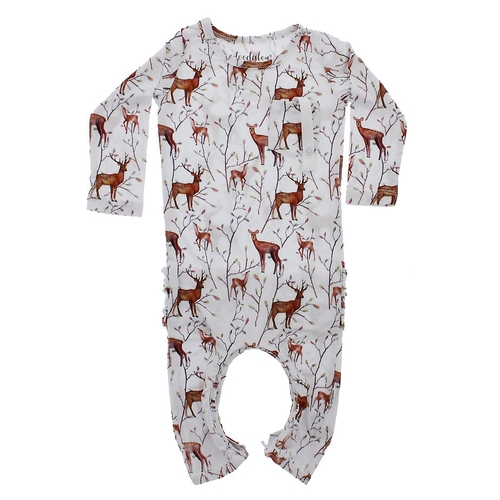 Oh Deer - Doodalou Bamboo Baby Romper - 9 - 12 Months